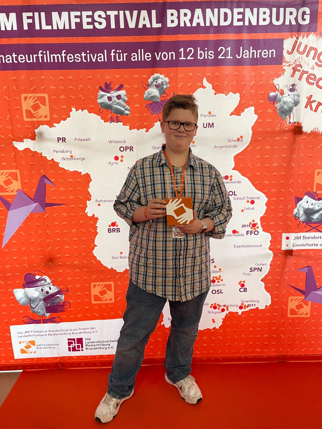 Paul beim Jugendfilmfestival Brandenburg